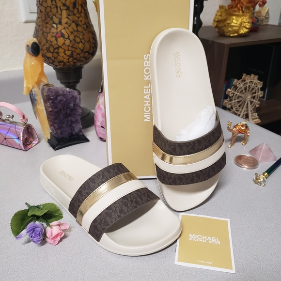 michael kors brandy slide vanilla